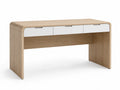 Escritorio Rectangular de Madera Contrachapada y MDF con Cajones 150x60x75 cm