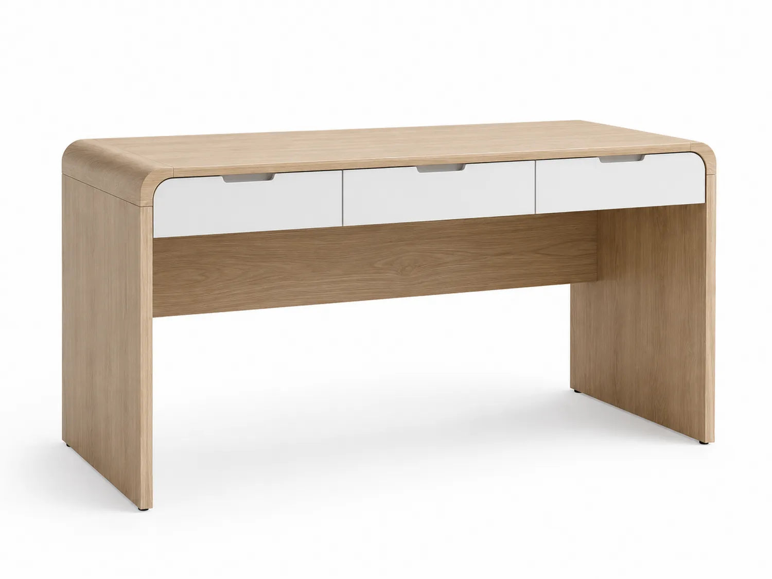Escritorio Rectangular de Madera Contrachapada y MDF con Cajones 150x60x75 cm