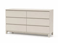 Cómoda 6 cajones Madera Aglomerada Beige 130x42x84 cm