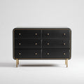 Chest of Drawers Wooden 120x40x80 cm - Black - Modern Design