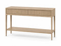 Console in legno di rovere con cassetti e ripiano 120x40x80cm