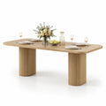 Mesa de comedor rectangular de madera de roble