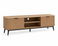 Mueble de TV de Madera y Metal 180x40x50 cm