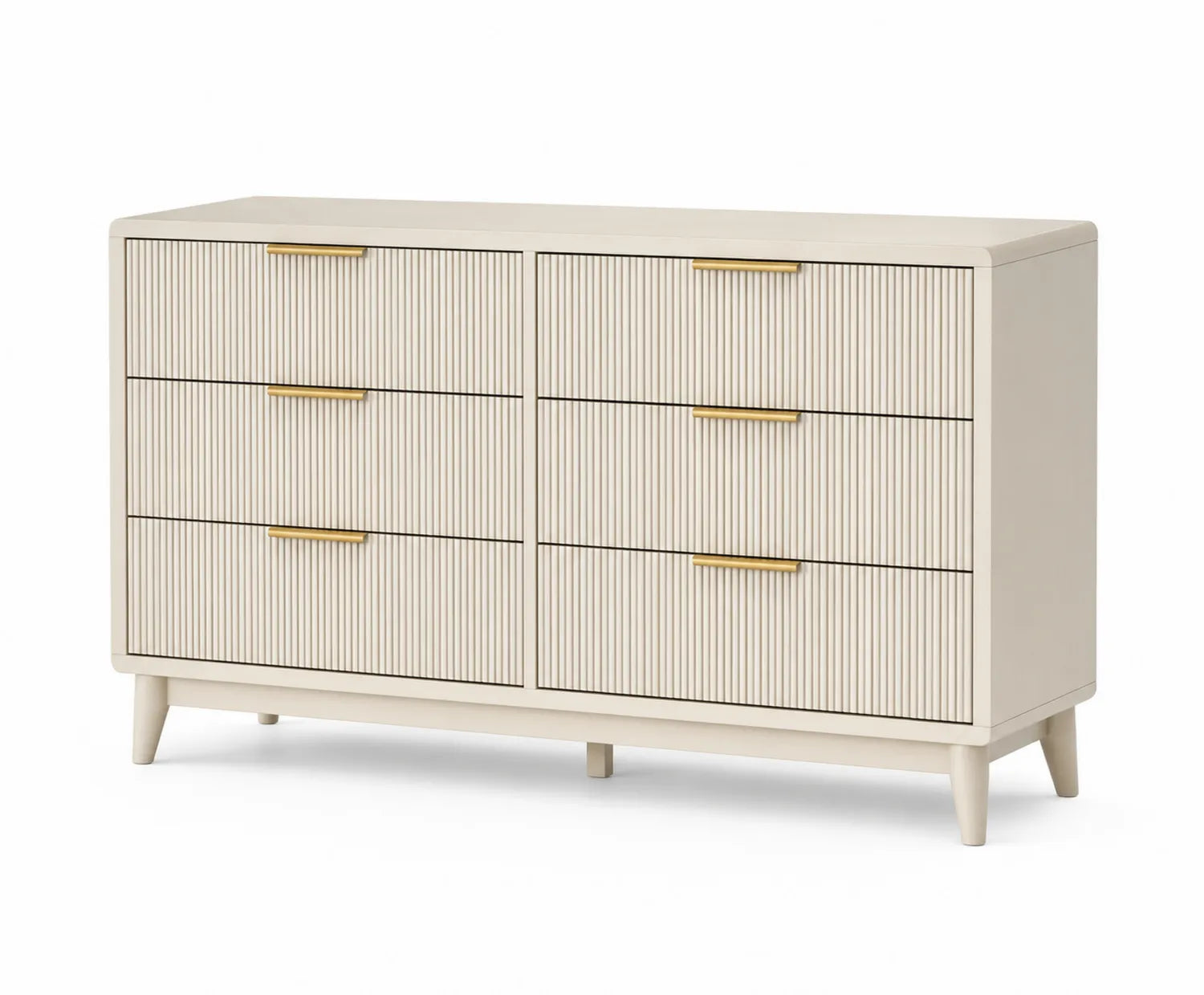 Cajonera de Madera con 6 Cajones Beige
