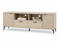 Mueble de TV de Madera y Metal Roble Claro