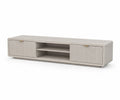 Mueble de TV de Madera MDF con Puertas Acanaladas 150x40x35 cm