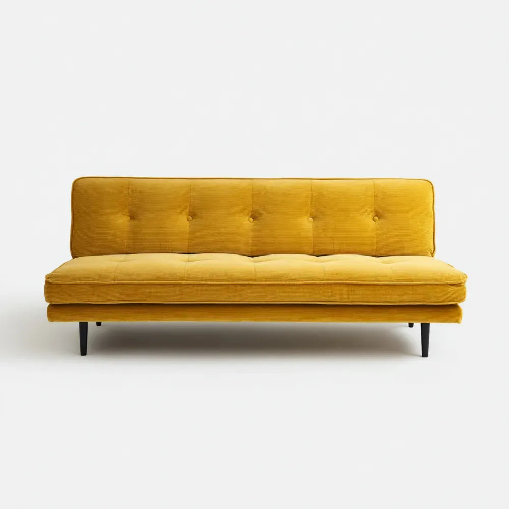 Sofa Bed 180x90x75 cm - Yellow - Modern Style