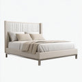 Double Bed Upholstered 160x200x110 cm – Beige – Modern Design